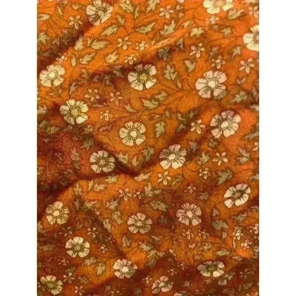 Elodie Square Neck Floral Long Sleeve Side Cutout Crop Top NWT Size XL - Picture 3 of 10